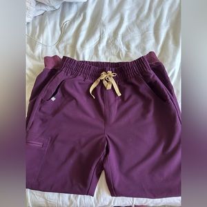 Figs deep purple joggers